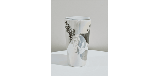 2021 Starbucks Iridescent Siren Ceramic Tumbler w/ Lid - Limited Edition