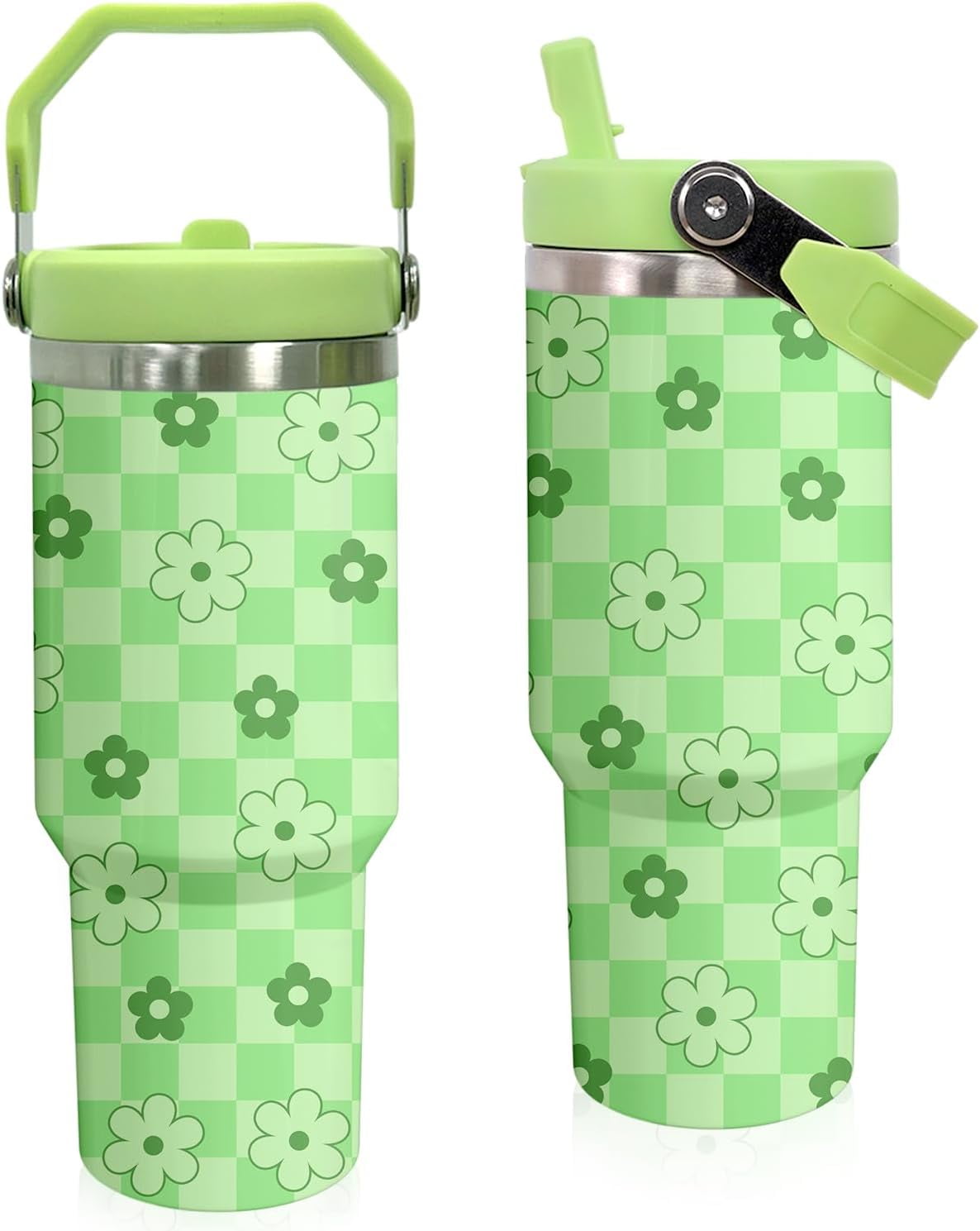 Pure Buddy - Elephant Mug 30 oz Tumbler with Handle Flip Straw Leak Proof - Elephant Gifts for Women 30oz Tumbler 30 Ounce Travel Coffee Mug - Birthday Gifts for Women Friend Daughter Lover